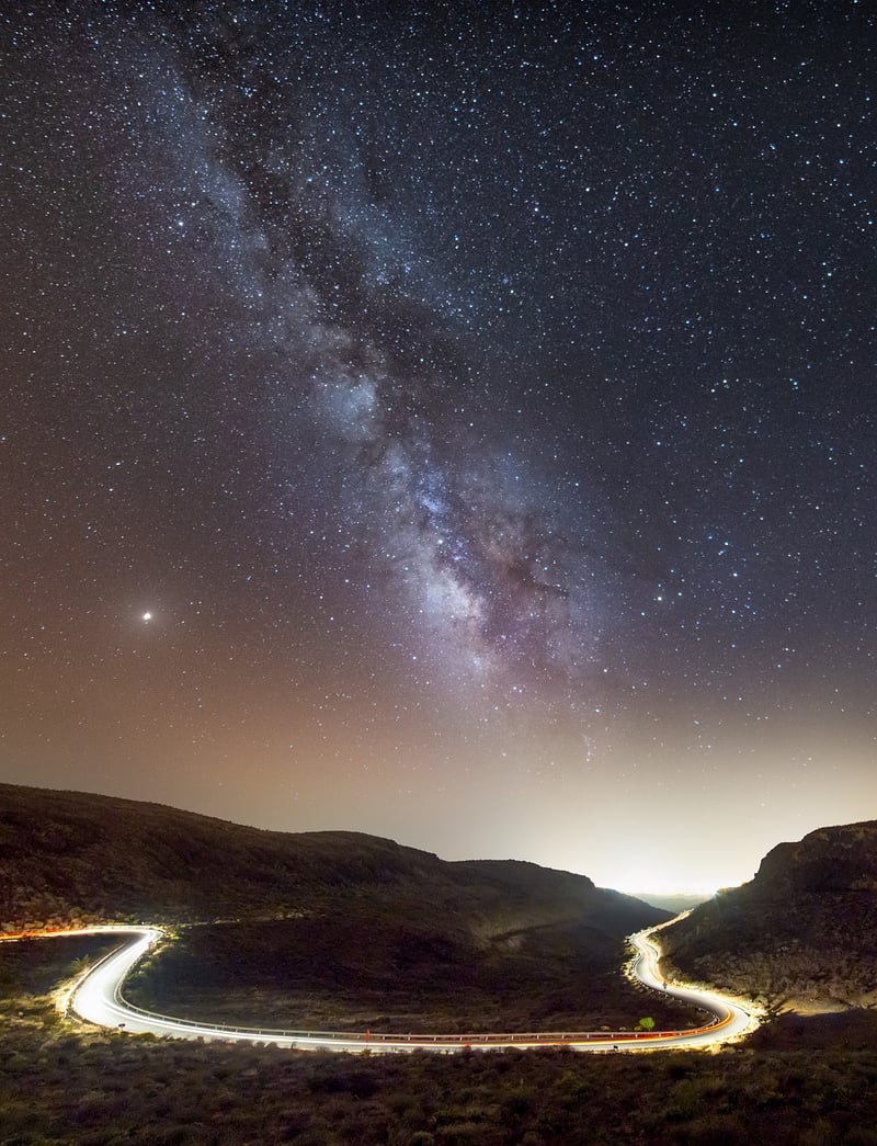 Starry night sky